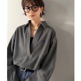 優しい温もり、上品見え。圧縮ニット襟付きキーネックプルオーバー | Classical Elf  | 詳細画像2 