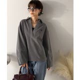 優しい温もり、上品見え。圧縮ニット襟付きキーネックプルオーバー | Classical Elf  | 詳細画像5 