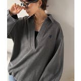 優しい温もり、上品見え。圧縮ニット襟付きキーネックプルオーバー | Classical Elf  | 詳細画像6 