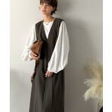 一枚で決まる、凛とした美しさ。Vネックウエストタックワンピース | Classical Elf  | 詳細画像9 