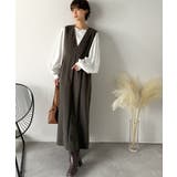 一枚で決まる、凛とした美しさ。Vネックウエストタックワンピース | Classical Elf  | 詳細画像10 