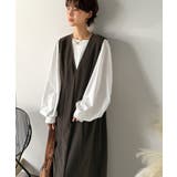 一枚で決まる、凛とした美しさ。Vネックウエストタックワンピース | Classical Elf  | 詳細画像11 