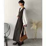 一枚で決まる、凛とした美しさ。Vネックウエストタックワンピース | Classical Elf  | 詳細画像13 