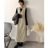 一枚で決まる、凛とした美しさ。Vネックウエストタックワンピース | Classical Elf  | 詳細画像15 