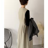 一枚で決まる、凛とした美しさ。Vネックウエストタックワンピース | Classical Elf  | 詳細画像17 