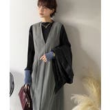 一枚で決まる、凛とした美しさ。Vネックウエストタックワンピース | Classical Elf  | 詳細画像6 