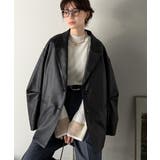 ブラック | 【Classical Evon】羽織るだけで上品ハンサム。レザー風加工スエード袖… | Classical Elf 