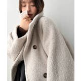 アイボリー | 【Classical Evon】首元まで暖かく、バランスよく決まる。チェック柄リ… | Classical Elf