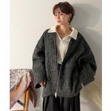 この高級感、思わず手に取りたくなる。シャギーノーカラーコート | Classical Elf  | 詳細画像8 