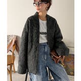 この高級感、思わず手に取りたくなる。シャギーノーカラーコート | Classical Elf  | 詳細画像13 