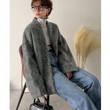 この高級感、思わず手に取りたくなる。シャギーノーカラーコート | Classical Elf  | 詳細画像15 