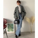 この高級感、思わず手に取りたくなる。シャギーノーカラーコート | Classical Elf  | 詳細画像22 