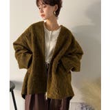 この高級感、思わず手に取りたくなる。シャギーノーカラーコート | Classical Elf  | 詳細画像25 