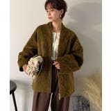 この高級感、思わず手に取りたくなる。シャギーノーカラーコート | Classical Elf  | 詳細画像28 