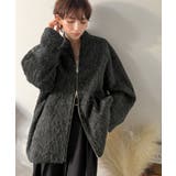 この高級感、思わず手に取りたくなる。シャギーノーカラーコート | Classical Elf  | 詳細画像2 