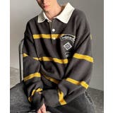 チャコールグレー | 《JaVaジャバコラボ》ワッペンデザインラガーポロニット(長袖) | Classical Elf Men