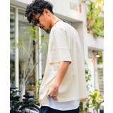 大人の抜け感。綿100%前後2wayステッチ刺繍半袖Tシャツ | Classical Elf Men | 詳細画像8