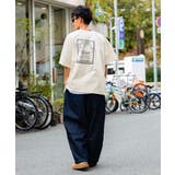 大人の抜け感。綿100%前後2wayステッチ刺繍半袖Tシャツ | Classical Elf Men | 詳細画像9