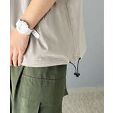 綿100%。大人のこなれカジュアル。シルケット素材裾ドロストオーバーサイズTシャ… | Classical Elf Men | 詳細画像14