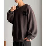 《JaVaジャバコラボ》立体編みで飾る個性。サガラ刺繍風ロゴオーバーサイズニット | Classical Elf Men | 詳細画像8 