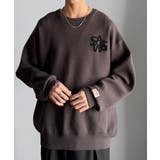 《JaVaジャバコラボ》立体編みで飾る個性。サガラ刺繍風ロゴオーバーサイズニット | Classical Elf Men | 詳細画像11 