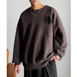 チャコール | 《JaVaジャバコラボ》立体編みで飾る個性。サガラ刺繍風ロゴオーバーサイズニット | Classical Elf Men