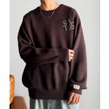 《JaVaジャバコラボ》立体編みで飾る個性。サガラ刺繍風ロゴオーバーサイズニット | Classical Elf Men | 詳細画像17 