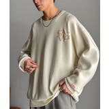 《JaVaジャバコラボ》立体編みで飾る個性。サガラ刺繍風ロゴオーバーサイズニット | Classical Elf Men | 詳細画像2 