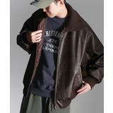 ブラウン | こだわりヴィンテージライク。リブタートルカラーレザージャケット | Classical Elf Men