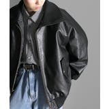 こだわりヴィンテージライク。リブタートルカラーレザージャケット | Classical Elf Men | 詳細画像1