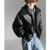 こだわりヴィンテージライク。リブタートルカラーレザージャケット | Classical Elf Men | 詳細画像2