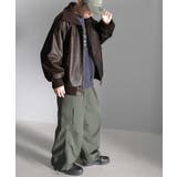 こだわりヴィンテージライク。リブタートルカラーレザージャケット | Classical Elf Men | 詳細画像12