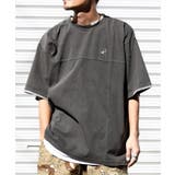 レトロモダンな大人カジュアルTee。Tシャツワンポイントハンド刺繍ピグメントTシ… | Classical Elf Men | 詳細画像1 