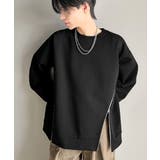 《Javaジャバコラボ》シンプルにお洒落を。アシメファスナーラウンドネックポンチ… | Classical Elf Men | 詳細画像12 