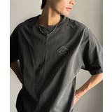 チャコール | 《JaVaジャバコラボ》【メンズ】綿100%!切替BODYロゴTシャツ(半袖) | Classical Elf Men