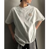 オフホワイト | 《JaVaジャバコラボ》【メンズ】綿100%!切替BODYロゴTシャツ(半袖) | Classical Elf Men