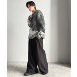 《JaVaジャバコラボ》視線を釘付け。アブストラクト柄ニットプルオーバー（長袖） | Classical Elf Men | 詳細画像8 