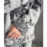 《JaVaジャバコラボ》視線を釘付け。アブストラクト柄ニットプルオーバー（長袖） | Classical Elf Men | 詳細画像11 