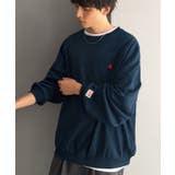 ネイビー | 《JaVaジャバコラボ》毎日に、肩の力を抜いた洒落感を。胸刺繍ライトウェイト裏毛… | Classical Elf Men