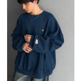 ネイビー | 《JaVaジャバコラボ》刺繍が映える ゆるっと スウェット。胸刺繍ライトウェイト… | Classical Elf Men