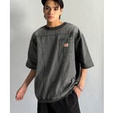 「ゆるっと男らしく。」綿100%ヴィンテージ加工アウターデニムTシャツ | Classical Elf Men | 詳細画像15