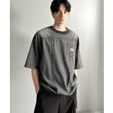 「ゆるっと男らしく。」綿100%ヴィンテージ加工アウターデニムTシャツ | Classical Elf Men | 詳細画像1