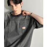 「ゆるっと男らしく。」綿100%ヴィンテージ加工アウターデニムTシャツ | Classical Elf Men | 詳細画像2