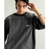 「ゆるっと男らしく。」綿100%ヴィンテージ加工アウターデニムTシャツ | Classical Elf Men | 詳細画像7