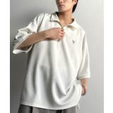 オフホワイト | 遊び心もこなれ感もキメる。刺繍入りダンボール素材ジップ半袖Tシャツ | Classical Elf Men