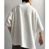 遊び心もこなれ感もキメる。刺繍入りダンボール素材ジップ半袖Tシャツ | Classical Elf Men | 詳細画像7
