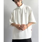 遊び心もこなれ感もキメる。刺繍入りダンボール素材ジップ半袖Tシャツ | Classical Elf Men | 詳細画像2