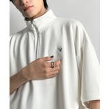 遊び心もこなれ感もキメる。刺繍入りダンボール素材ジップ半袖Tシャツ | Classical Elf Men | 詳細画像6