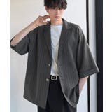 《JaVaジャバコラボ》主役級!アンティーク釦使いストライプ柄ヘリンボン生地シャ… | Classical Elf Men | 詳細画像9