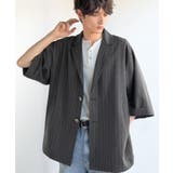 《JaVaジャバコラボ》主役級!アンティーク釦使いストライプ柄ヘリンボン生地シャ… | Classical Elf Men | 詳細画像1